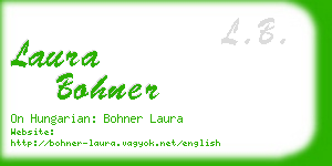 laura bohner business card